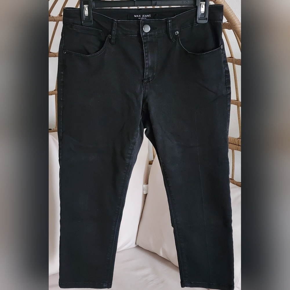 Max Jean Women's Jeans Zip Button Close Front & Back Pockets Stretch Size 10